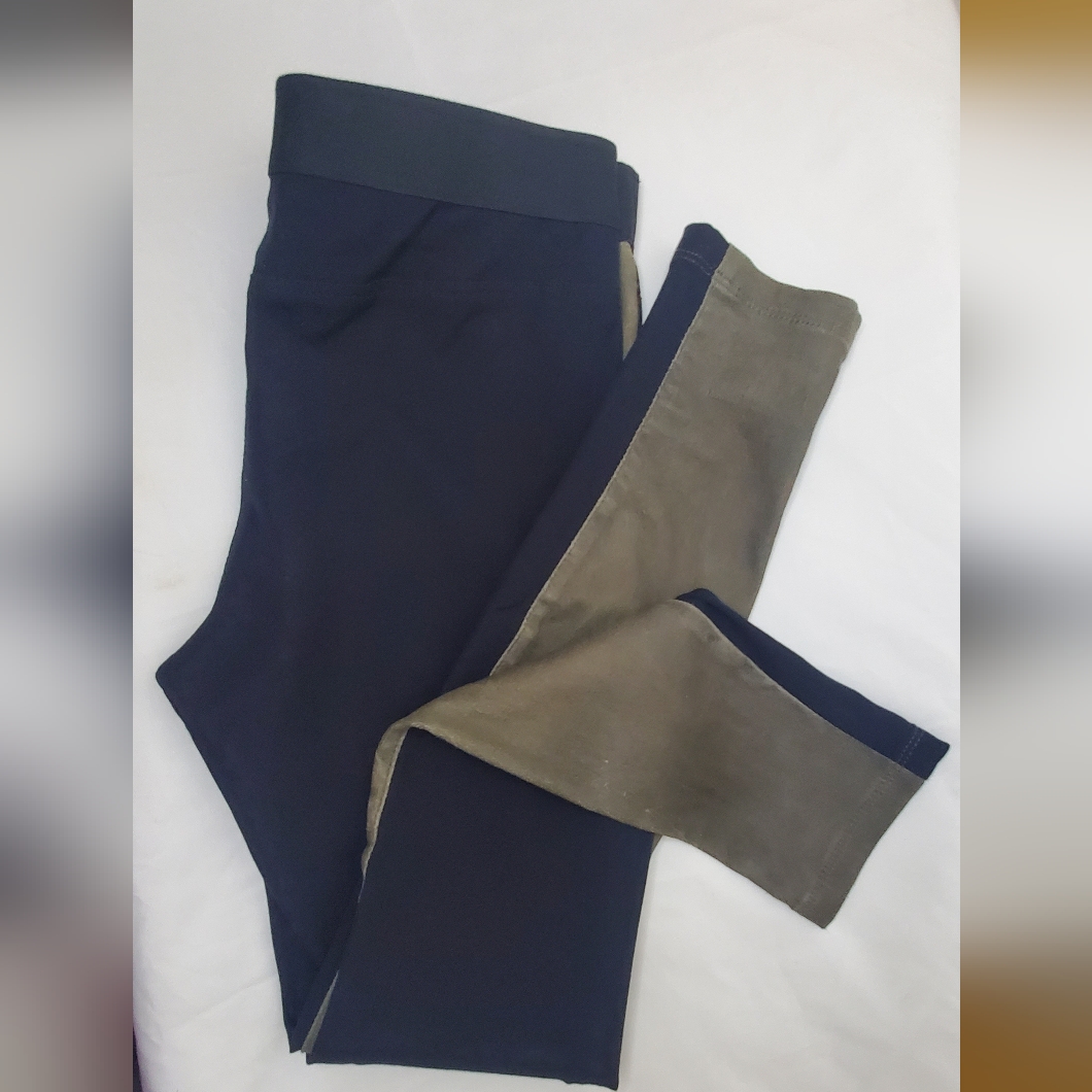 Theory- Size 8 - Leggings Name "Cullen"Two-Tone Black/Brown Army